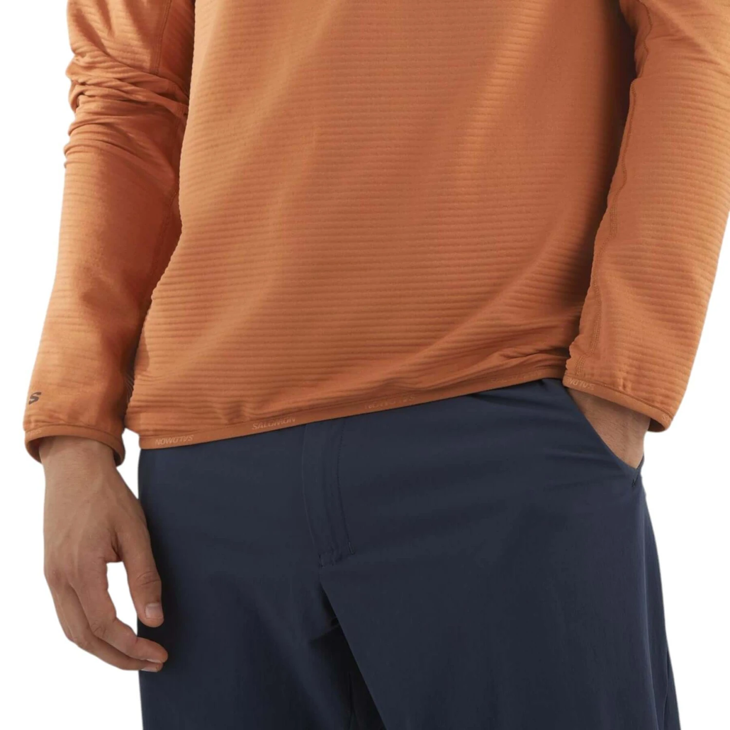 Salomon Men's Sntial Lightwarm Half Zip Fleece Jacket 13 Salomon Men's Sntial Lightwarm Half Zip Fleece Jacket - Image 11