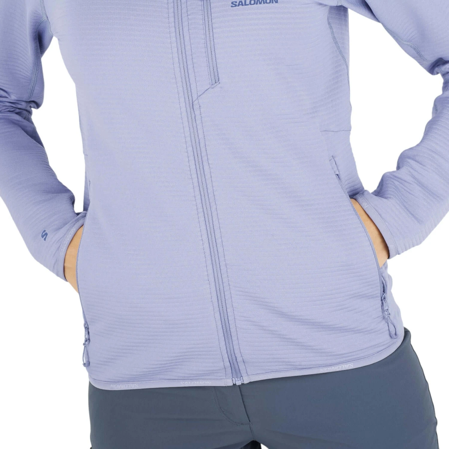 Salomon Women's Sntial Lightwarm Full Zip Fleece Jacket 5 Salomon Women's Sntial Lightwarm Full Zip Fleece Jacket - Image 3