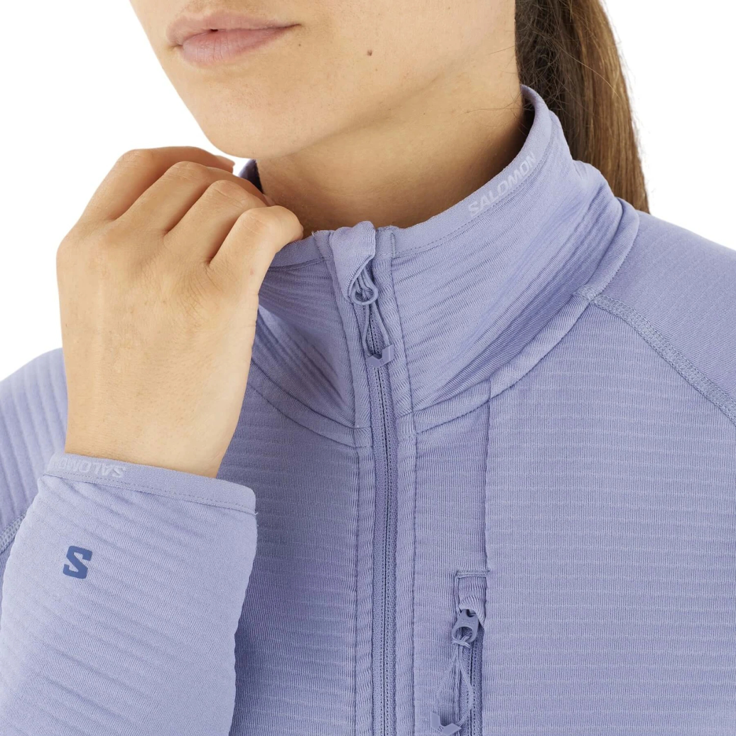 Salomon Women's Sntial Lightwarm Full Zip Fleece Jacket 7 Salomon Women's Sntial Lightwarm Full Zip Fleece Jacket - Image 5