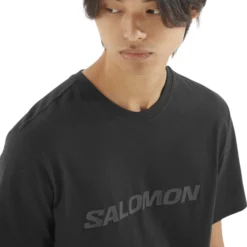 Men's Salomon Big Logo T-Shirt -Columbia Store LC2526600 2 MOD salomonbiglogotee deepblack col m.png.cq5dam.web .1200.1200