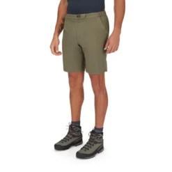 Rab Men's Momentum Shorts -Columbia Store Momentum Shorts LightKhaki QFV 29 LKH Model Angle