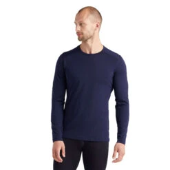 Icebreaker Men's 200 Oasis Long Sleeve Crewe Top -Columbia Store SS21 MEN 200 OASIS LS CREWE MIDNIGHT NAVY 104365401 2