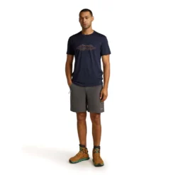 Icebreaker Men's Merino 150 Tech Lite T-Shirt Pukaki Reflected -Columbia Store SS25 BM W MenMerino150TechLiteSSTeePukakiReflected 0A572Q401 03
