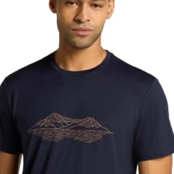 Icebreaker Men's Merino 150 Tech Lite T-Shirt Pukaki Reflected -Columbia Store SS25 BM W MenMerino150TechLiteSSTeePukakiReflected 0A572Q401 20