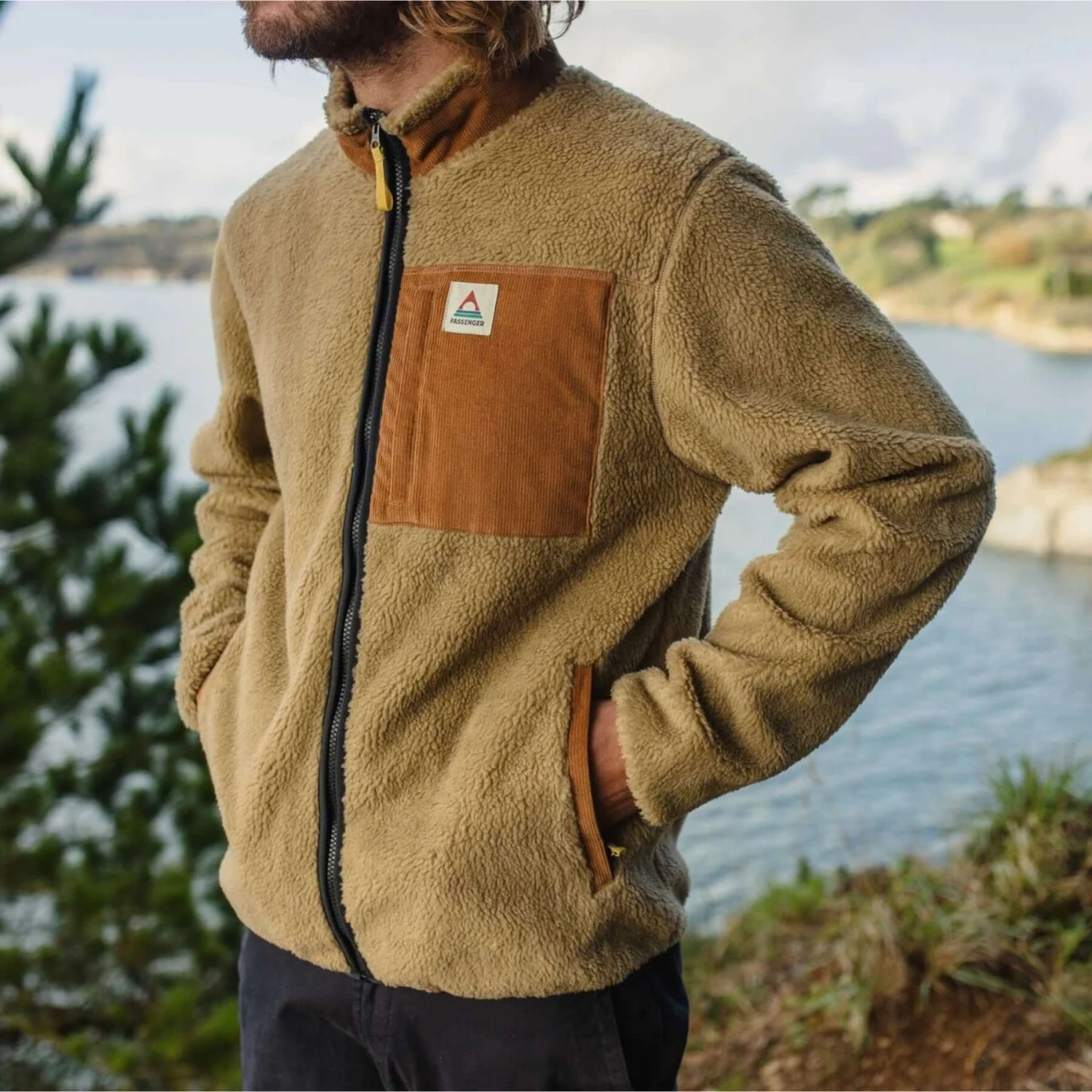 Men's Trekker Deep Pile Sherpa Fleece Jacket 4 Men's Trekker Deep Pile Sherpa Fleece Jacket - Image 3