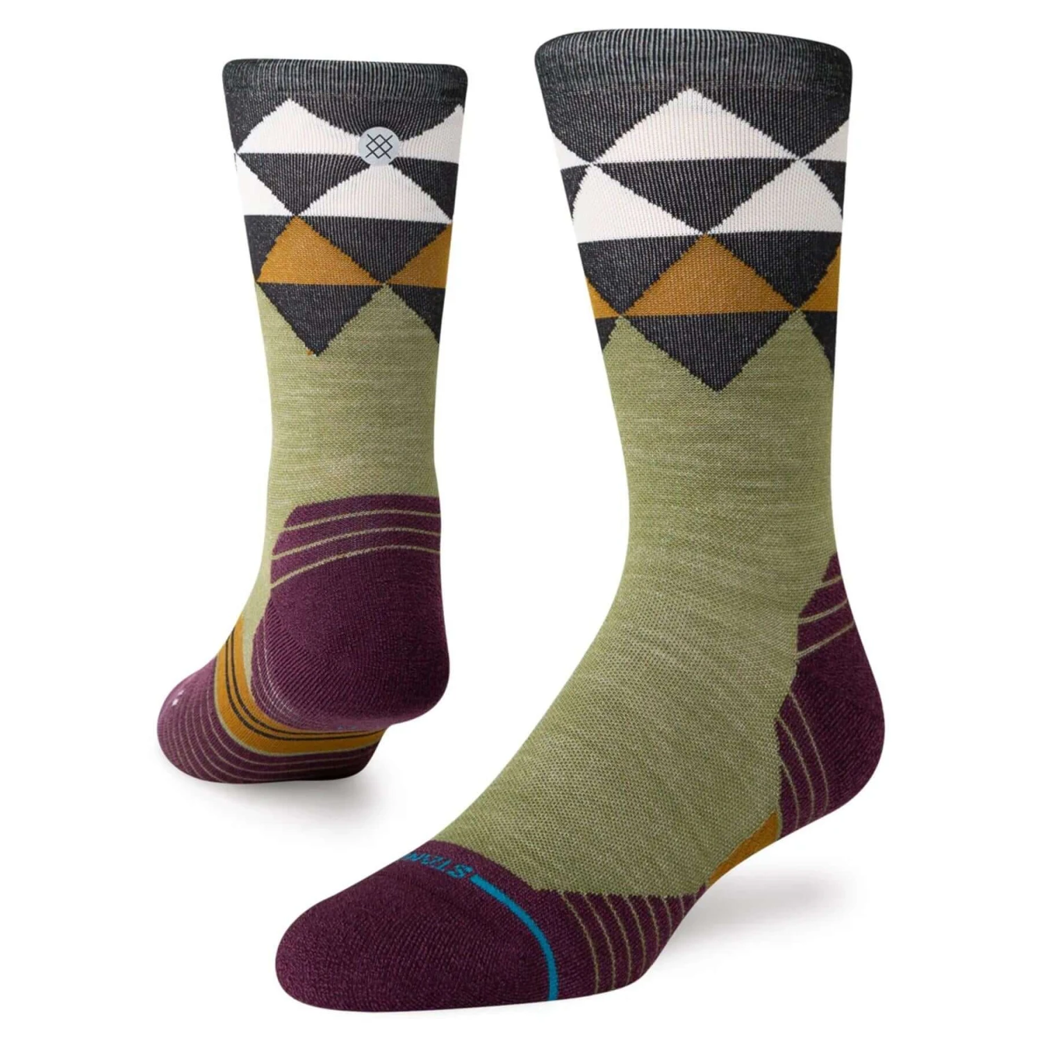 STANCE Quadrilateral Light Wool Crew Socks 3 STANCE Quadrilateral Light Wool Crew Socks