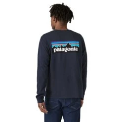Patagonia Men's Long Sleeved P-6 Logo Responsibili-Tee -Columbia Store WBF24 38518 NENA STH2