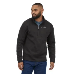 Patagonia Men's Better Sweater 1/4 Zip Fleece 25 Patagonia Men's Better Sweater 1/4 Zip Fleece -Columbia Store WBS22 25523 BLK JB1