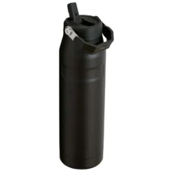 Stanley Iceflow Bottle Flip Straw 2.0 1.06L -Columbia Store Web PNG Square TheIceFlow Aerolight BottleFlipStraw2.036OZ Black HeroBack