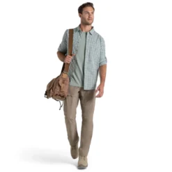 Craghoppers Men's Nosilife Nuoro Check Long Sleeve Shirt III -Columbia Store Webversion CMS724 107 LichenGreenEcruCheck 02 22d82378 a7a6 41b0 b951 b5f42a34611f