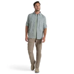 Craghoppers Men's Nosilife Nuoro Check Long Sleeve Shirt III -Columbia Store Webversion CMS724 107 LichenGreenEcruCheck 05 7f43d6a2 ae8b 47d5 82bc 115d3c3ae686