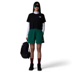 The North Face Women's Simple Dome Cropped Slim T-Shirt -Columbia Store Womens Cropped Simple Dome TShirt