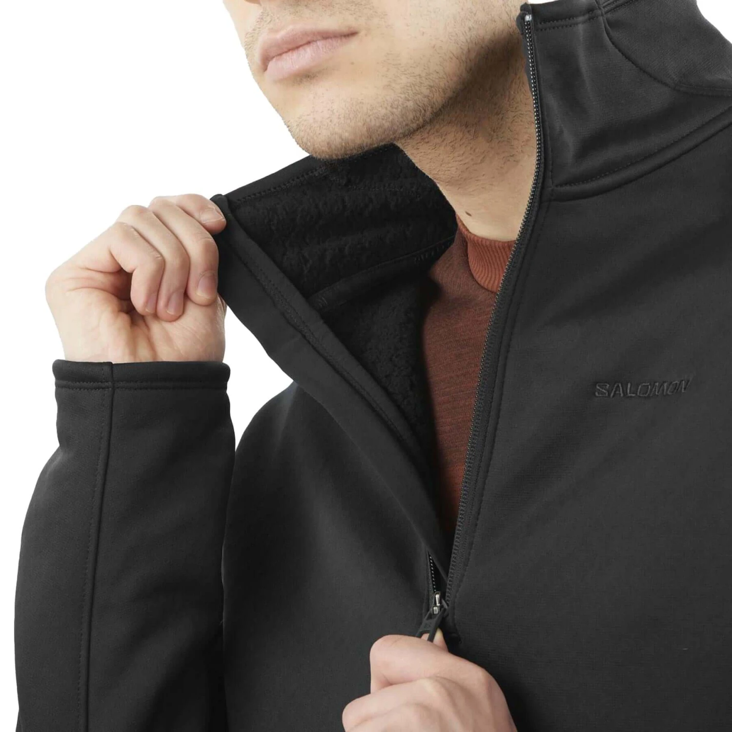 Salomon Men's Essential Midfleece Half Zip Pullover 19 Salomon Men's Essential Midfleece Half Zip Pullover - Image 17