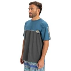 Quiksilver Men's Global Heat Colour Block T-Shirt -Columbia Store eqykt04378 quiksilver w krp0 frt2