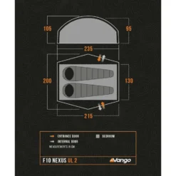 Vango F10 Nexus UL 2 Trekking Tent -Columbia Store image 2