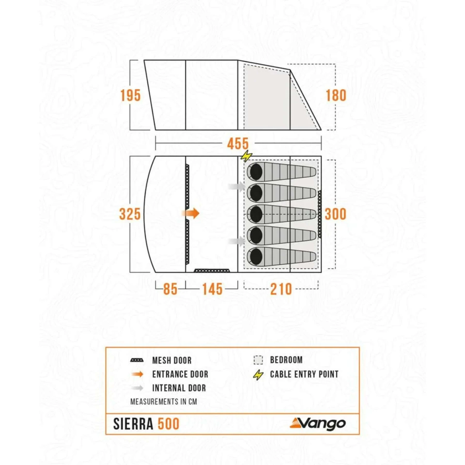 Vango Sierra 500 Family Tent 4 Vango Sierra 500 Family Tent - Image 2