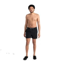 Saxx Men's Oh Buoy 2n1 Volley Swim Shorts -Columbia Store sxsw03l blk 2body f sp22